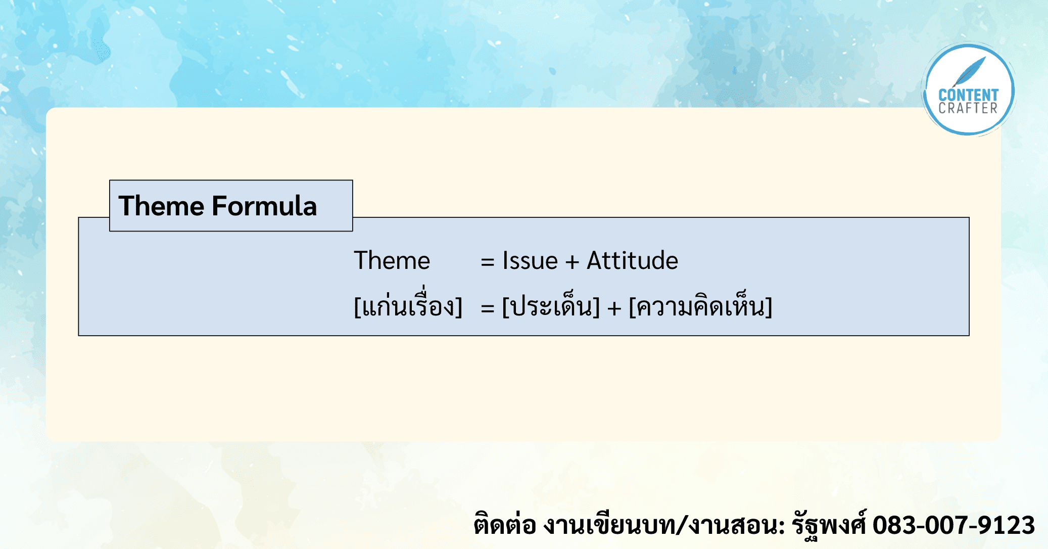 การเขียนธีม